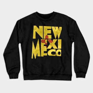 New Mexico Typo Map Crewneck Sweatshirt